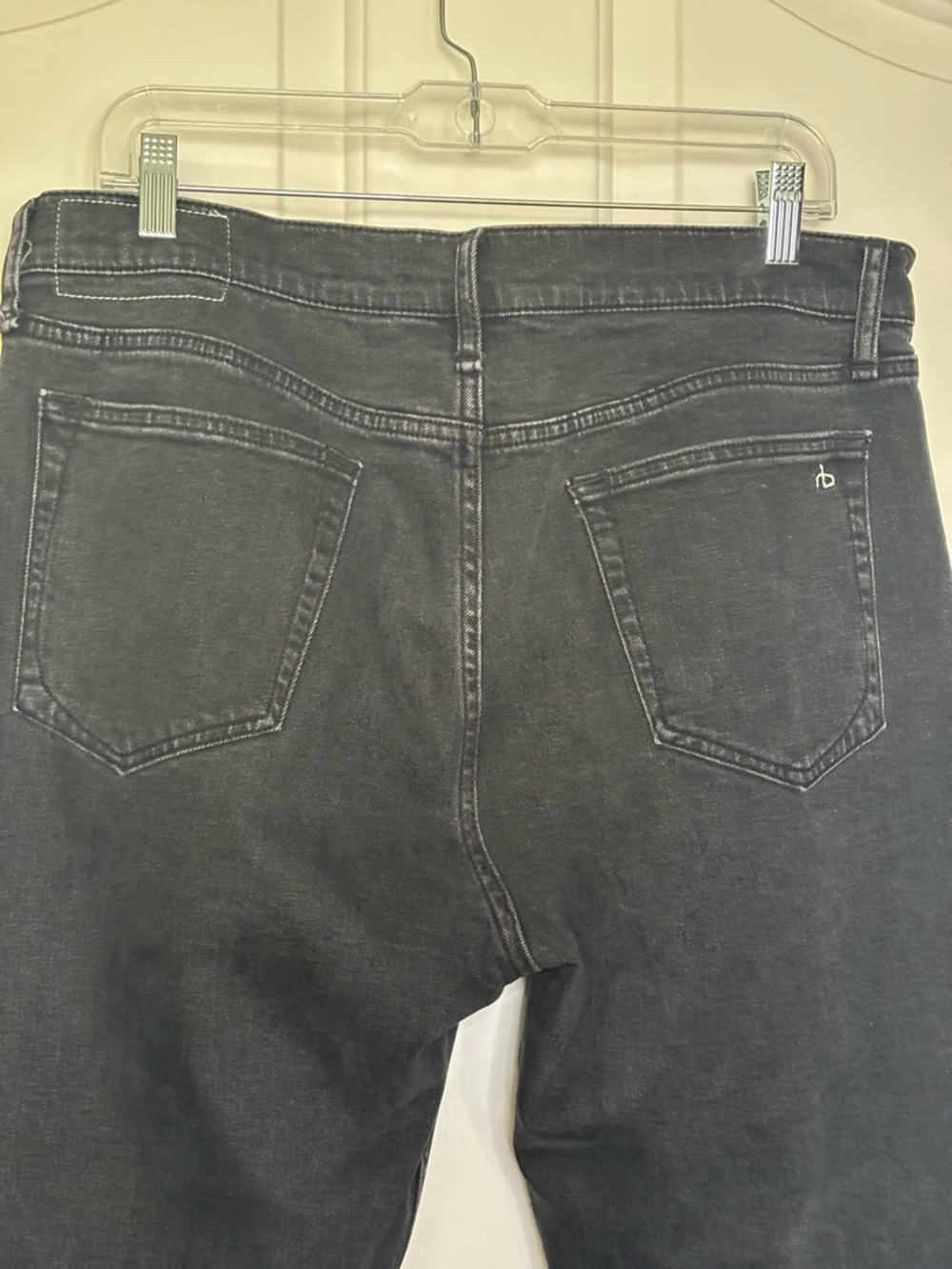EUC rag & bone Fit 2 Slim Black Men's Jeans size 34x32 - Picture 9 of 11